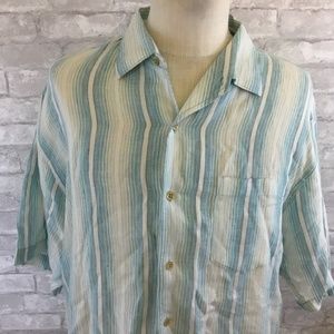 Tommy Bahama Men's 100% Linen Button Front
